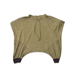 Horseshoe Dot Honeycomb Sarouel Pants sage green[Limited Quantity Riservation Item]