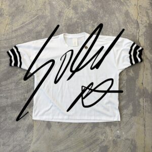 Only one Line Rib Top  black＆white [Now in Stock!]