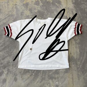 Only one Line Rib Top navy＆red [Now in Stock!]