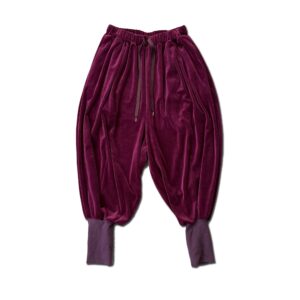 Velour Rib Pants Syrah red [Limited time Reservation Product]