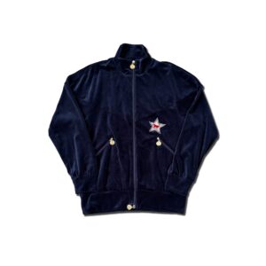 Velour Zip Top Navy [Limited time Reservation Product]