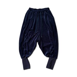 Velour Rib Pants navy [Limited time Reservation Product]