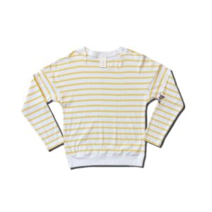 Border Long Tee Ecru Lemon [Limited time Reservation Product]